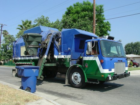 Residents using waste removal services in North London